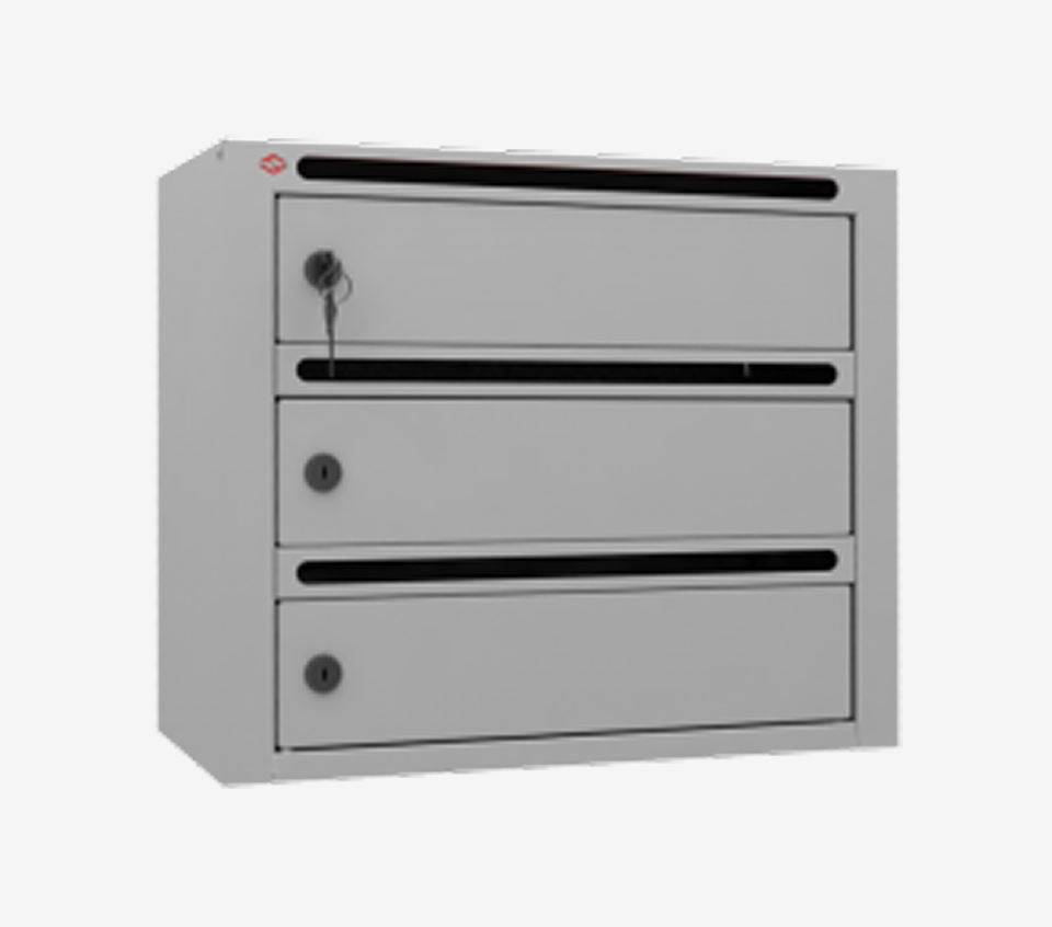 3-х секционный почтовый ящик «Гарант»