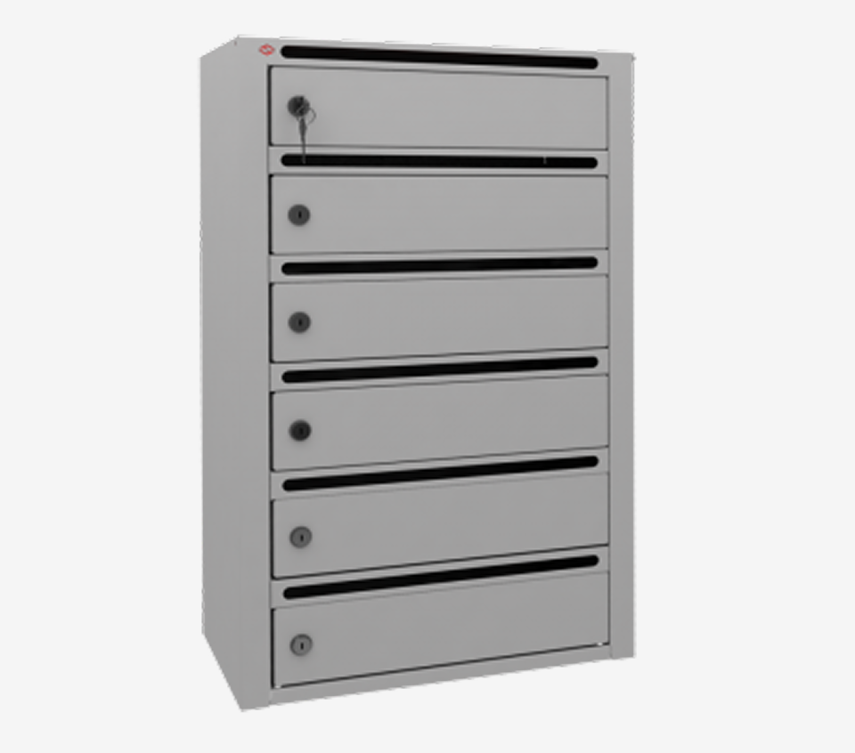 6-ти секционный почтовый ящик «Гарант»