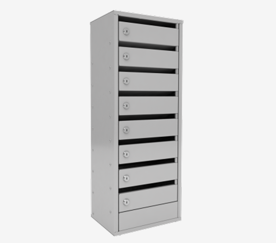 8-ми секционный почтовый ящик «Омега»