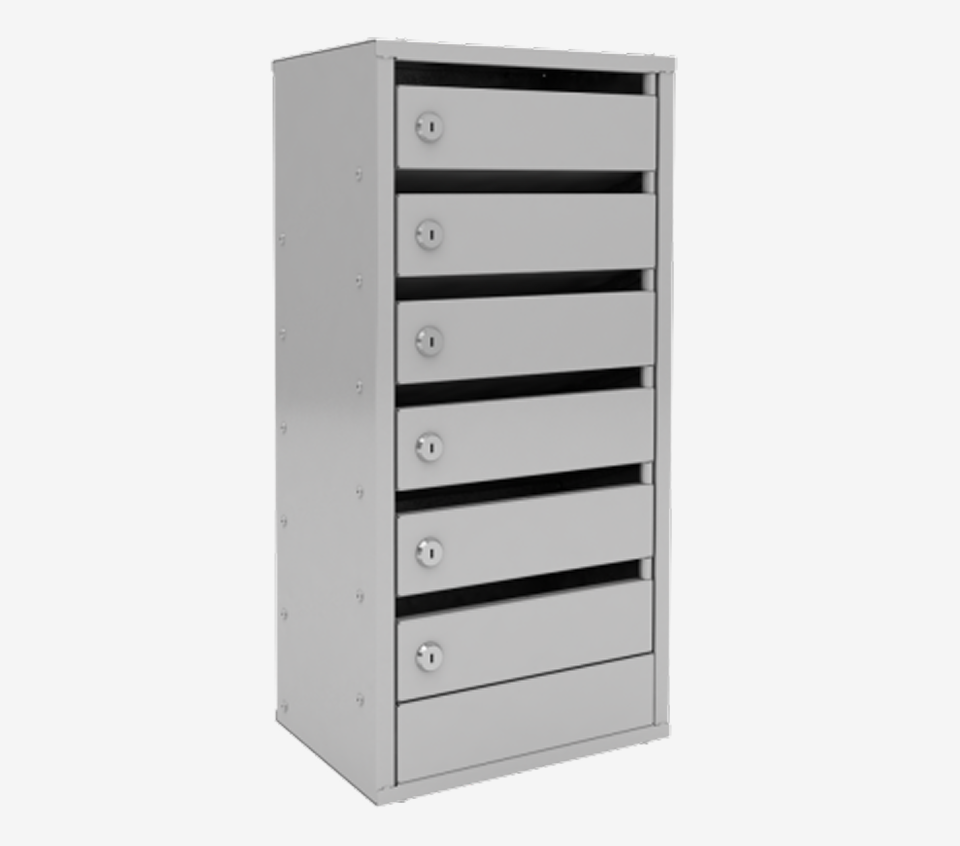 6-ти секционный почтовый ящик «Омега»