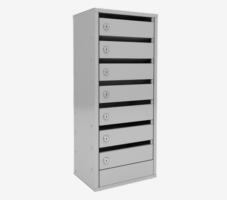 7-ми секционный почтовый ящик «Омега»