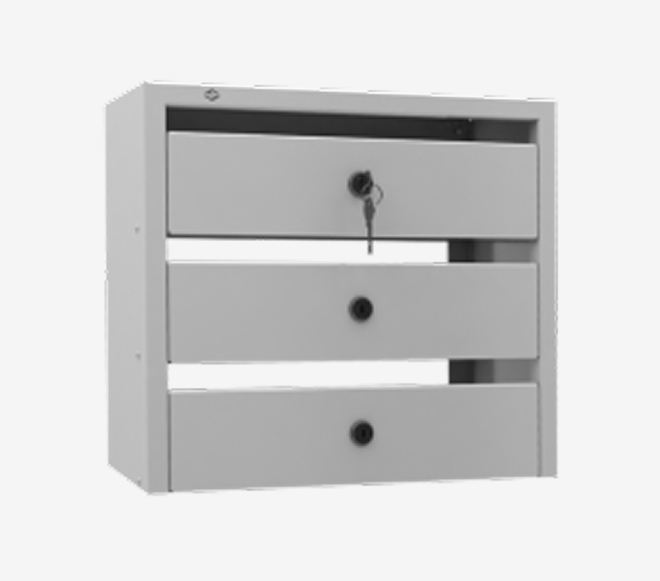 3-х секционный почтовый ящик «Оптима Компакт»