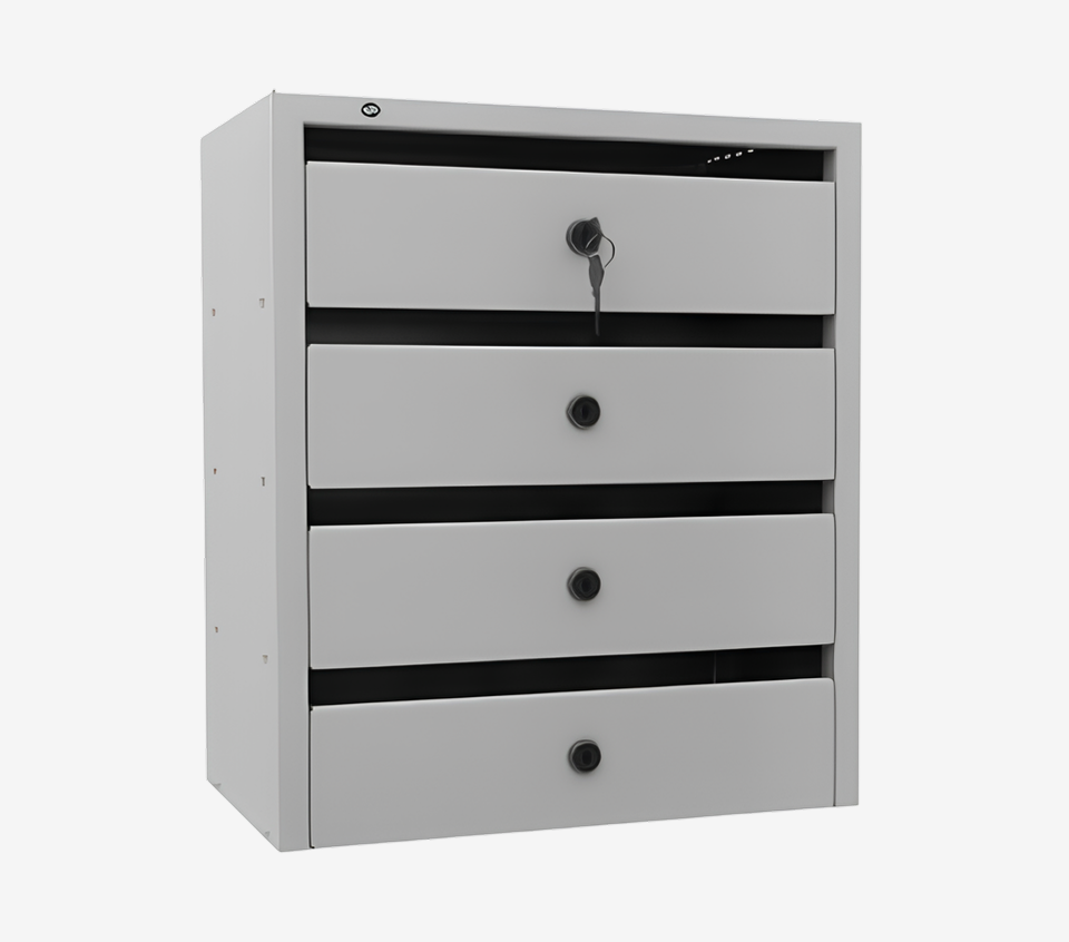 4-х секционный почтовый ящик «Оптима»