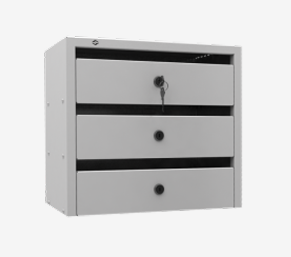 3-х секционный почтовый ящик «Оптима»