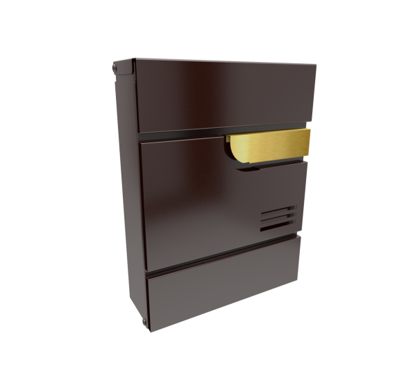 «Формат Блеск» шоколадно-коричневый. Дуга, медный молдинг