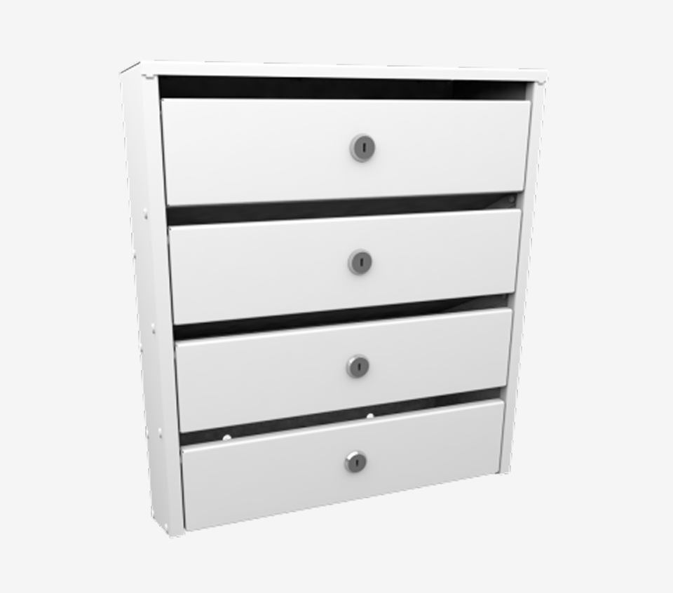 4-х секционный почтовый ящик «Сигма»