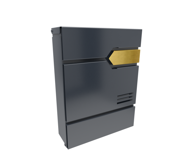 «Формат Блеск» сланцево-серый. Вырез, медный молдинг