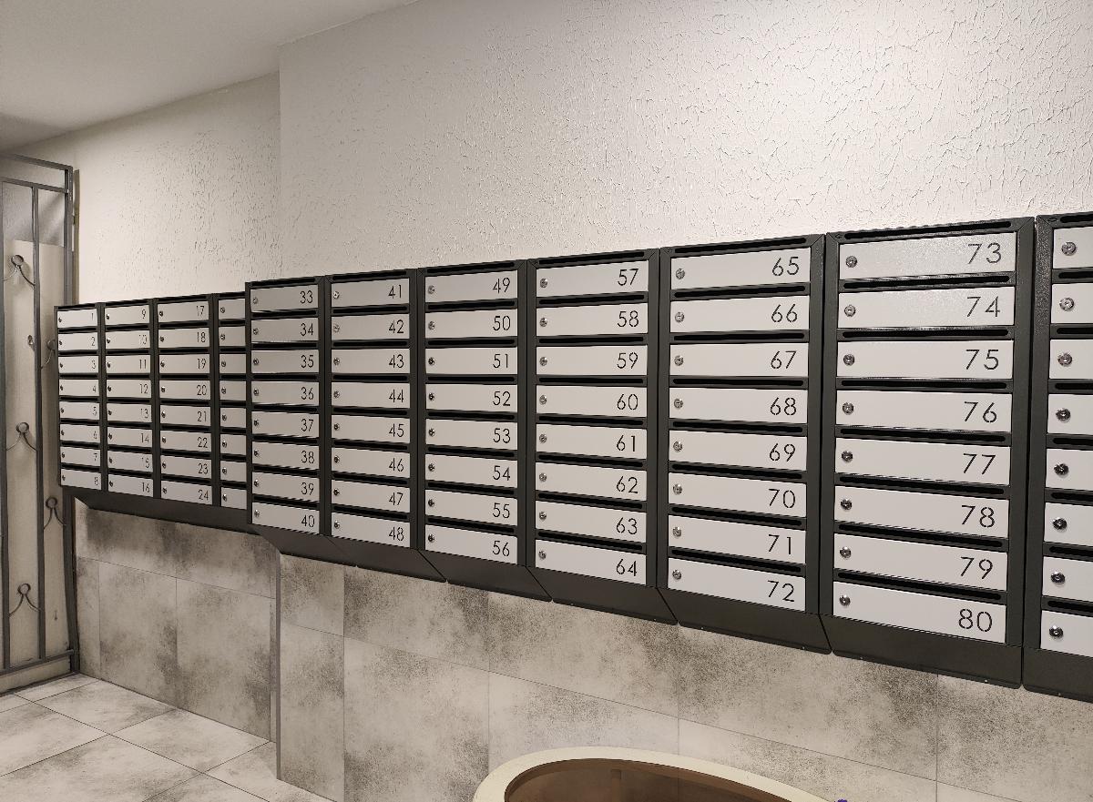 Горизонтальные почтовые ящики