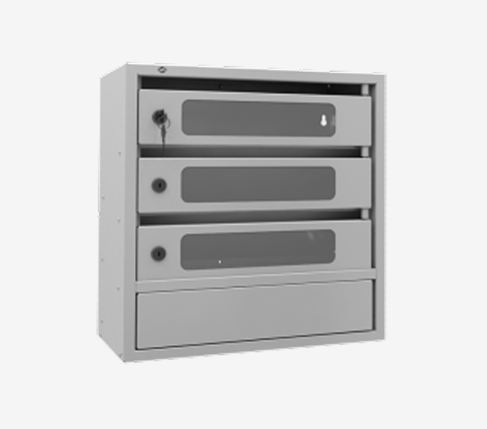 3-х секционный почтовый ящик «Орион Престиж М»