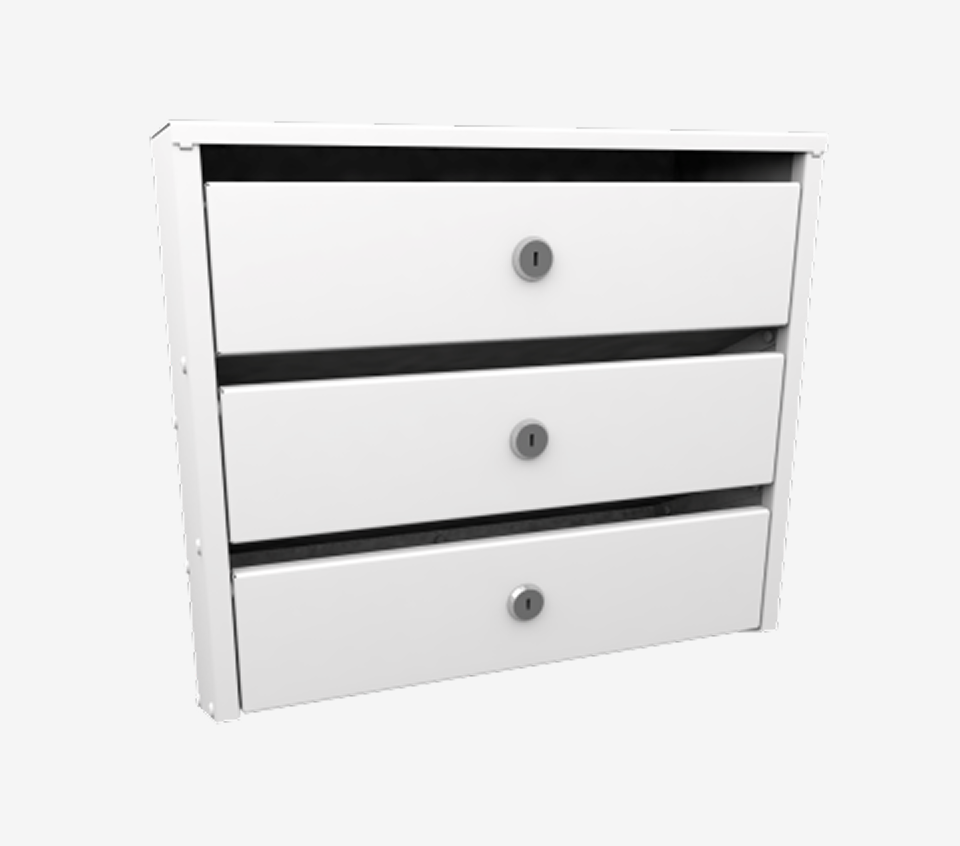 3-х секционный почтовый ящик «Сигма»